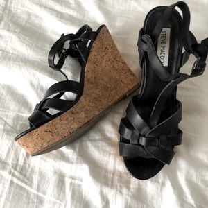 Black Steve Madden Wedges